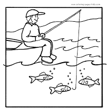 Free printable fish coloring pages for kids. Fishing Coloring Pages For Kids Fish Coloring Page Fathers Day Coloring Page Coloring Pages Inspirational