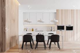 4.2 out of 5 stars. Interior Of Modern Kitchen With White And Wooden Walls White Stock Photo Picture And Royalty Free Image Image 124512373