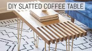 It is finished with bold legs to give you the best of the best in. Diy Slatted Coffee Table Youtube