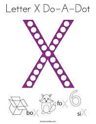 Letter X Do A Dot Coloring Page Twisty Noodle In 2020 Do A Dot Coloring Pages Lettering