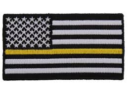 Black American Flag With Yellow Stripe Meaning American Flag Patches With Colored Stripe Under The Stars