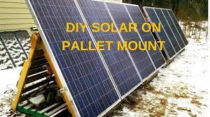 Diy Solar Panel Mounting On Pallets Part 2 Solar Panel Mounts Diy Solar Panel Diy Solar