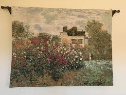 Claude Monets House Tapestry With Images Tapestry Wall Hanging Wall Tapestry Tapestry