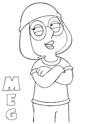 Search through more than 50000 coloring pages. Meg From Family Guy Coloring Page Kids Play Color