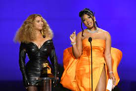 The femcee is still strutting the promo trail and called into the zach sang show, where she gave quite the candid interview. The 2021 Grammys Honored Taylor Swift Megan Thee Stallion And Beyonce For Being Pandemic Saviors Vanity Fair