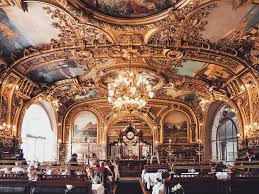 This Restaurant Inside A Parisian Train Station Feels Like A Luxury Railcar Restaurant Beautiful Barcelona Restaurants
