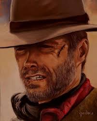 Hi everyone, I love Clint Eastwood ,he is a great actor, 🦋💜I drew him a  few times, and I want to share with you one of my drawings. I hope you'll  like