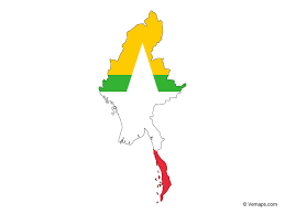 601 transparent png illustrations and cipart matching myanmar. Outline Map Of Myanmar Free Vector Maps
