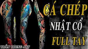 Xăm dán full kín tay hình cá chép hóa rồng. Hinh XÄƒm Ca Chep Nháº­t Cá»• Full Tay HÆ°á»›ng Dáº«n Ä'i Net 11rl Zalo 0979502276 Trung Art Youtube
