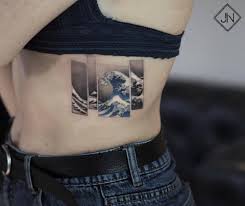 Hokusai studied european works in addition to japanese ones and was particularly inspired by the linear perspective used in dutch art. The Great Wave Off Kanagawa Tattoo