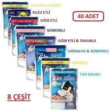 Purina Felix Pouch Yas Kedi Mamasi 8 Cesit Karisik 40 100 Gr Kedi Yastiklar