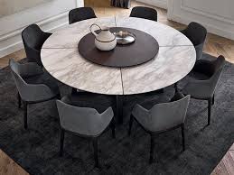 Download The Catalogue And Request Prices Of Concorde Marble Table By Poliform Round Marble Tab Round Dining Room Table Modern Dining Room Round Dining Room