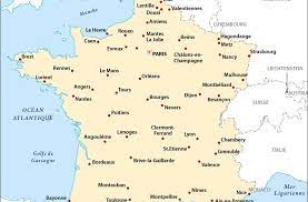 Liste et carte de france avec villes principales, plan routier, avec frontières des pays d'europe. Principales Villes De France Vacances Guide Voyage