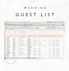 This template has three vertical lined sections which you can. Wedding Guest List Planner And Guest List Tracker Excel Etsy