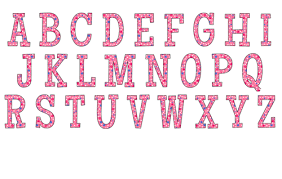 Dress up the decor with this sweet pink and red banner! Pink Polka Dot Alphabet Print Color Fun
