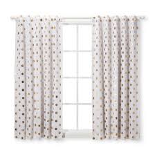 Black And White Polka Dot Curtains Blackout Curtain Panel Dots 42 X 84 Cloud Island Gold Panel Curtains Cool Curtains Polka Dot Curtains