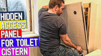 How to make HIDDEN ACCESS PANEL for concealed toilet cistern install