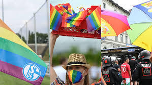 Debatte über münchner stadion in regenbogenfarben bei der em. 7ivxxtru4oum M