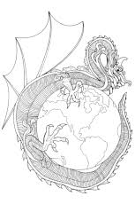 Coloriage mandala 3d à imprimer et à colorier avec vos plus beaux crayons et feutres de couleurs. Coloriage Dragon Mandala Sur Hugolescargot Com