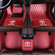 Joopzy`s luxury car mat promises excellent protection, as well! Leather Luxury Car Mats Fashion Leather Universal Auto Car Fully Enclosed Floor Mats For Toyota Corolla Camry Rav4 Prado Crown Wish