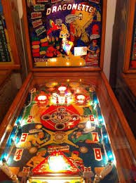 1954 Dragonette Gottlieb Woodrail Pinball Machine Pinball Pinball Machine Pinball Game