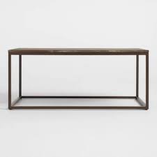I don't know because it's seriously one of our favorite pieces of furniture in our home. Cost Plus World Market Graywash Wood 038 Metal Keenan Coffee Table