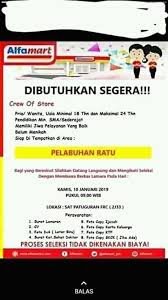 Lowongan kerja/loker alfamart terbaru, alfamart karir segera bergabung dengan pt alfamartku (pt sumber trijaya lestari), untuk karir yang lebih cemerlang. Lowongan Kerja Alfamart Terbaru Info Loker Palabuhanratu Facebook