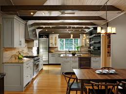 a contemporary kitchen with asian flair