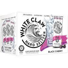 White claw hard seltzer contains 5% brewpure® alcohol, pure seltzer water and a hint of fruit. White Claw Black Cherry Hard Seltzer 12 Oz Cans Shop Malt Beverages Coolers At H E B