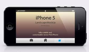 Iphone 5 Psd Landscape Mockup Free Mockup Templates Iphone Iphone 5