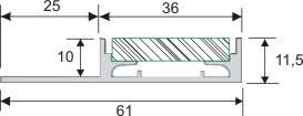 Ceramica ist ideal für alle ihre bedürfnisse. Led Fur Direktes Indirektes Licht Indirekte Led Beleuchtung Fur 1 Cm Dicke Fliesen 120 Cm