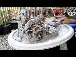Pot Bonsai Kombinasi Batu Karang Pot Penjing Landscape Youtube Bonsai Bunga Pot Bunga