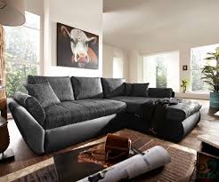 Ecksofa Loana 275x185 Schwarz Mit Schlaffunktion Variabel Ecksofas Wohnen Und Ecksofa