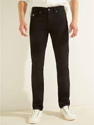 With a slim fit that sits low on the waist and close to the body through the seat, thigh, and knee, these men s retro slim fit straight leg pants are just dressy enough to wear to work yet hardy enough to take on anything the day. Slim Straight Jeans Guess