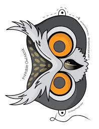 Mask By Fizahbari Owl Mask Printable Halloween Masks Animal Masks