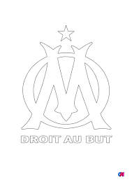 coloriage football a imprimer l olympique de marseille jardinier gratuit