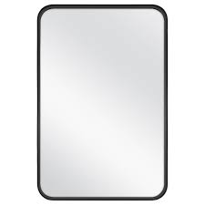 24 X 36 Rectangular Decorative Mirror With Rounded Corners Black Threshold Designed With Studio Mcgee Mirror Decor Studio Mcgee Round Corner