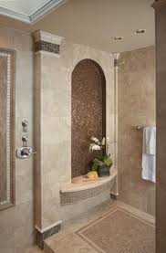 Master Bathroom Shower Tile Design With Waterfall Effect Luxury Bathroom Tiles Mediterranean Bathroom Mediterranean Bathroom Design Ideas