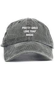 Custom Pretty Girls Love Trap Music Dad Hat Baseball Cap Unstructured New Black Denim Dad Hats Baseball Caps Dad Hats Hats For Men