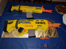 (same day shipping from nyc) in a new york minute !! My Mom Made My 8 Year Old Son A Fortnite Scar Gun Birthday Cake W Bullet Candles Fortnitebr