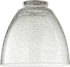 This vanity light balances clear globe shades with bright finishes and asymmetry, giving it a recognizably retro look above your bathroom mirror. Lights Plus Replacement Glass Shades Replacement Glass Shades Glass Shades Seeded Glass