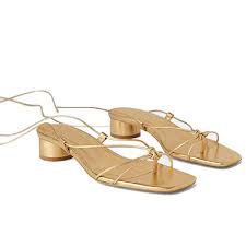 Free shipping & exchanges, and a 100% price guarantee! Spruce Up Your Shoe Closet With These Must Haves Gold Sandals Outfit Gold Strappy Sandals Leather Heels Sandals