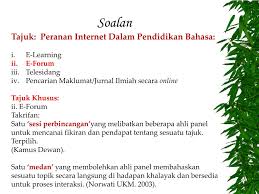 Peranan tmk dalam pendidikanipgkrm2016disediakan oleh: Ppt Peranan Internet Dalam Pendidikan Bahasa Clm 5033 Pensyarah Puan Maizatul Azura Bt Yahya Powerpoint Presentation Id 4761460