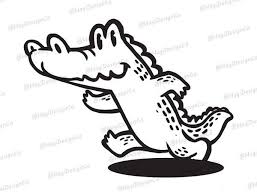 Black And White Outline Cartoon Black And White Outline Frog Clipart Alligator Crocodile Clipart Png Files Digital Prints Instant Etsy Clip Art Cartoon Clip Art Black And White Cartoon
