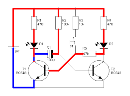Monostabiler Multivibrator Der Instabile Elektronische Schaltung Elektroniken Elektronik