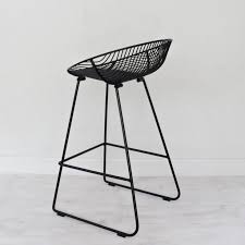 Black And White Wicker Bar Stools Wire Barstool Black Rangitoto Stool Stool Home Decor Black Bar Stools