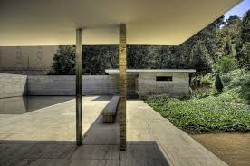 The barcelona pavilion, mies van der rohe's iconic work of modern architecture, is a unique perceptual experience shaped using techniques such as symmetry, staging, and reflectivity. Gallery Of Ad Classics Barcelona Pavilion Mies Van Der Rohe 12