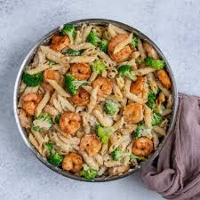 Cooked shrimp for your soon to be shrimp fettuccine alfredo. Healthy Broccoli Shrimp Alfredo Recipe Healthy Fitness Meals