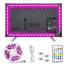 This video shows 20 diy colors for your led lights. Buy Rgb Tv Led Backlight 8 2ft Bright Smd 5050 Leds Adhesive Strip Lights For 32 58inch Tv Monitor 4096 Diy Colors Options 6 Dynamic Color Changing Mode 5v Usb Powered 30mins Timing Off