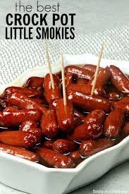 4 Ingredient Crockpot Little Smokies Recipe I Heart Naptime Recipe Little Smokies Recipes Smokies Recipe Superbowl Party Food